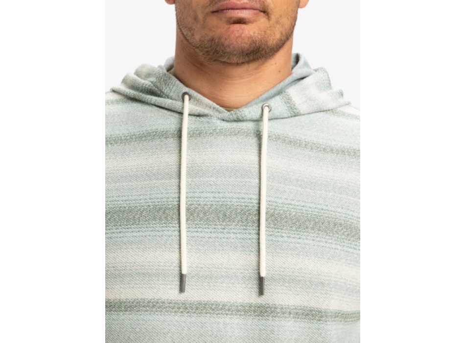 QUIKSILVER FELPA GARZATA GREAT OTWAY CAPPUCCIO ABBEY STONE GREY OTWAY