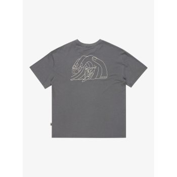 QUIKSILVER FREEDOM SWELL T-SHIRT IRON GATE