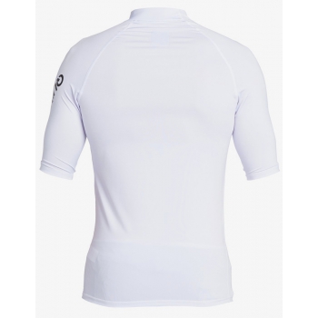 QUIKSILVER LYCRA SURF ALL TIME MANICA CORTA UPF50 WHITE