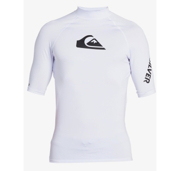 QUIKSILVER LYCRA SURF ALL TIME MANICA CORTA UPF50 WHITE