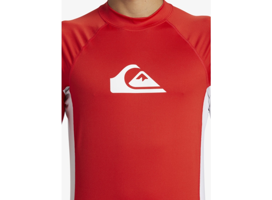 QUIKSILVER LYCRA SURF EVERYDAY COMP MANICA CORTA UPF50 RED