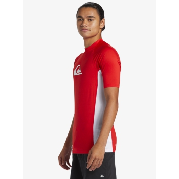 QUIKSILVER LYCRA SURF EVERYDAY COMP MANICA CORTA UPF50 RED