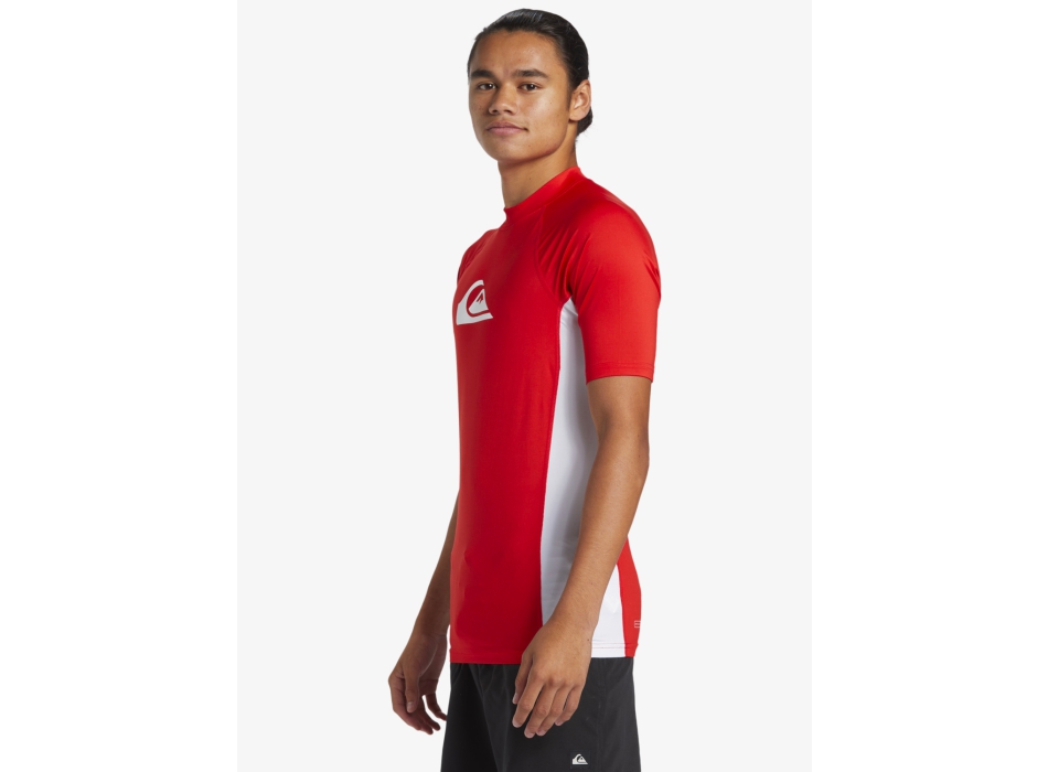 QUIKSILVER LYCRA SURF EVERYDAY COMP MANICA CORTA UPF50 RED