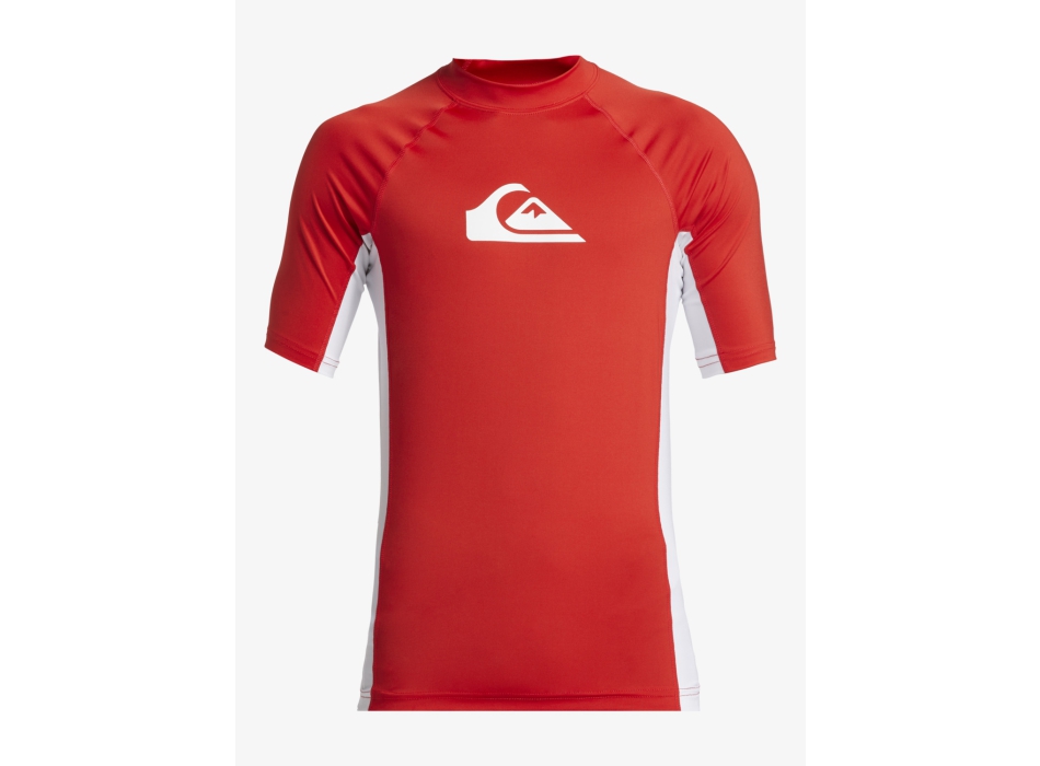 QUIKSILVER LYCRA SURF EVERYDAY COMP MANICA CORTA UPF50 RED