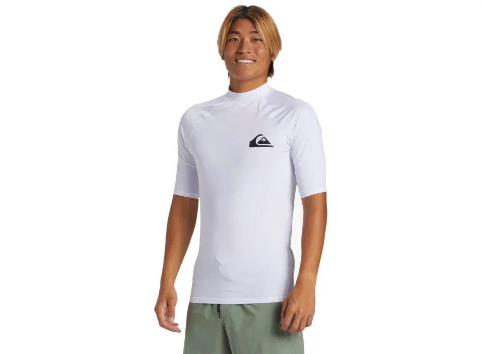 QUIKSILVER LYCRA SURF EVERYDAY MANICA CORTA UPF50 WHITE