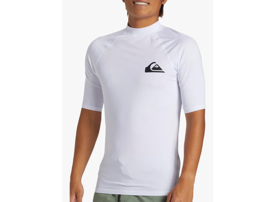 QUIKSILVER LYCRA SURF EVERYDAY MANICA CORTA UPF50 WHITE