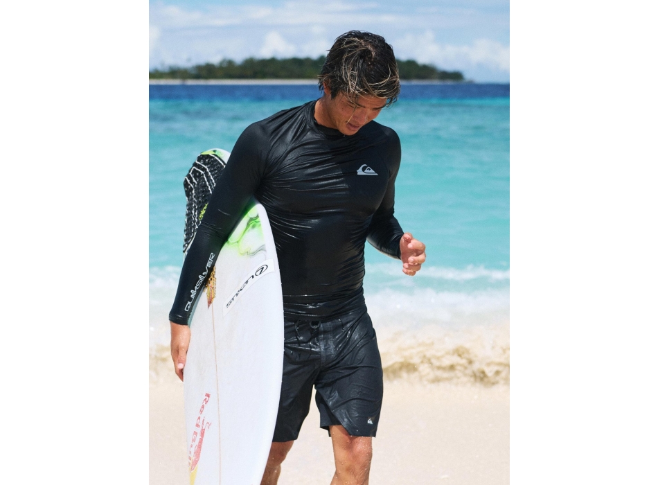 QUIKSILVER LYCRA SURF EVERYDAY MANICA LUNGA UPF50 BLACK