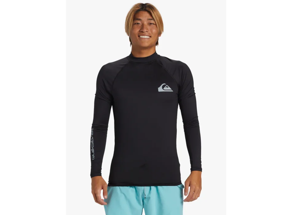 QUIKSILVER LYCRA SURF EVERYDAY MANICA LUNGA UPF50 BLACK