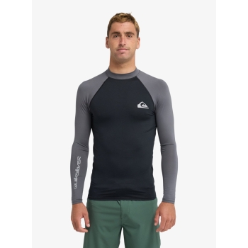 QUIKSILVER LYCRA SURF EVERYDAY MANICA LUNGA UPF50 BLACK IRON GATE