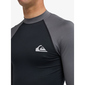 QUIKSILVER LYCRA SURF EVERYDAY MANICA LUNGA UPF50 BLACK IRON GATE