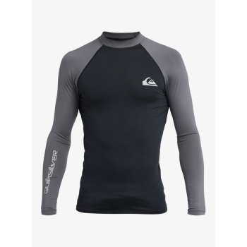 QUIKSILVER LYCRA SURF EVERYDAY MANICA LUNGA UPF50 BLACK IRON GATE