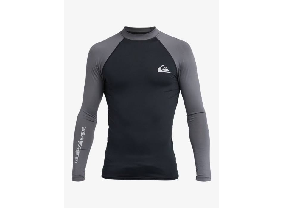 QUIKSILVER LYCRA SURF EVERYDAY MANICA LUNGA UPF50 BLACK IRON GATE