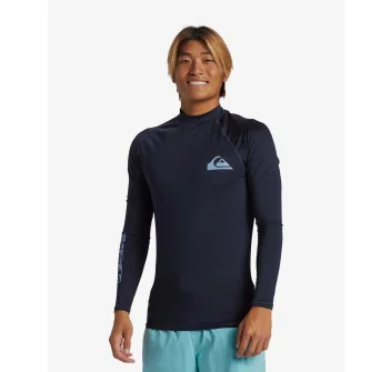 QUIKSILVER LYCRA SURF EVERYDAY MANICA LUNGA UPF50 BLUE