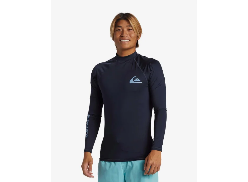 QUIKSILVER LYCRA SURF EVERYDAY MANICA LUNGA UPF50 BLUE
