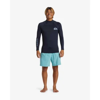 QUIKSILVER LYCRA SURF EVERYDAY MANICA LUNGA UPF50 BLUE