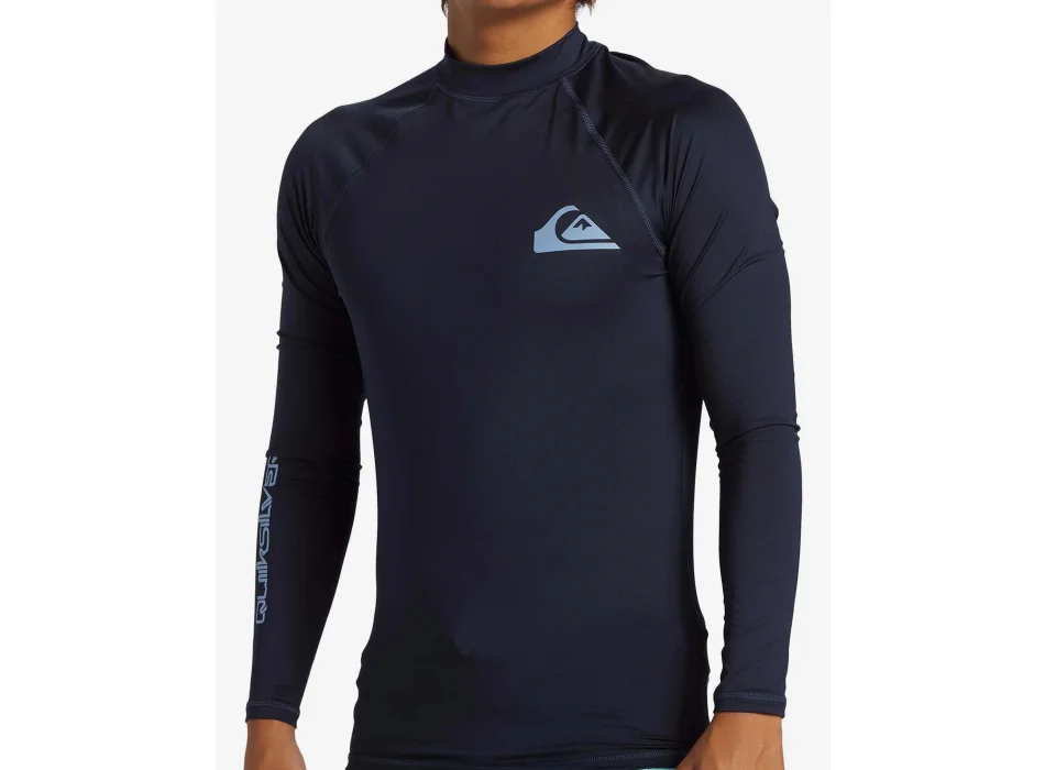 QUIKSILVER LYCRA SURF EVERYDAY MANICA LUNGA UPF50 BLUE
