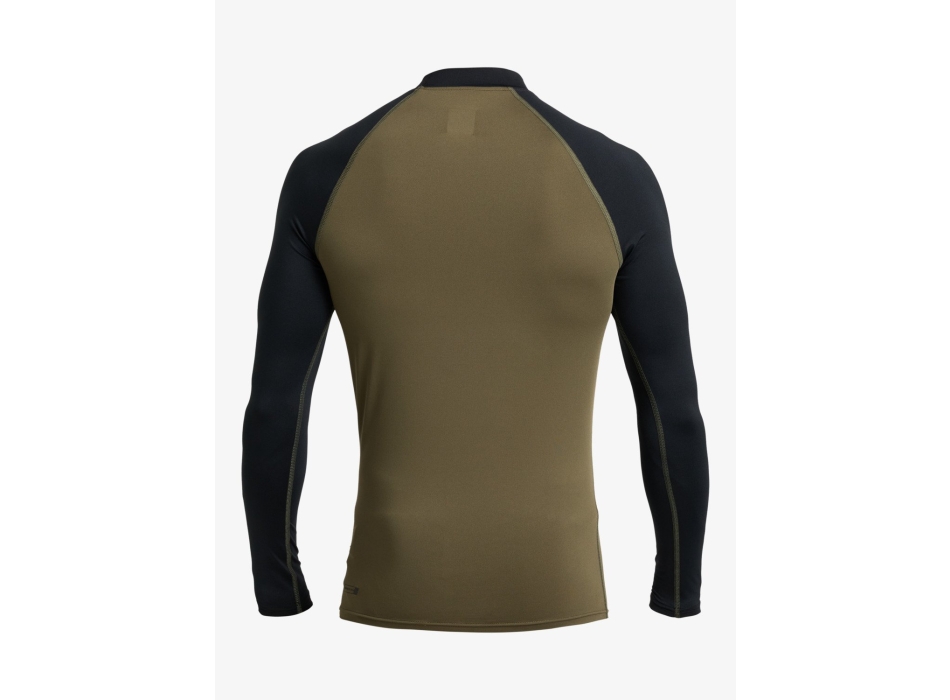 QUIKSILVER LYCRA SURF EVERYDAY MANICA LUNGA UPF50 GRAPE LEAF BLACK
