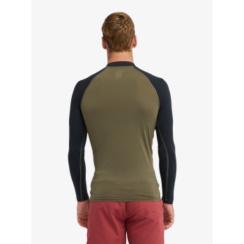 QUIKSILVER LYCRA SURF EVERYDAY MANICA LUNGA UPF50 GRAPE LEAF BLACK