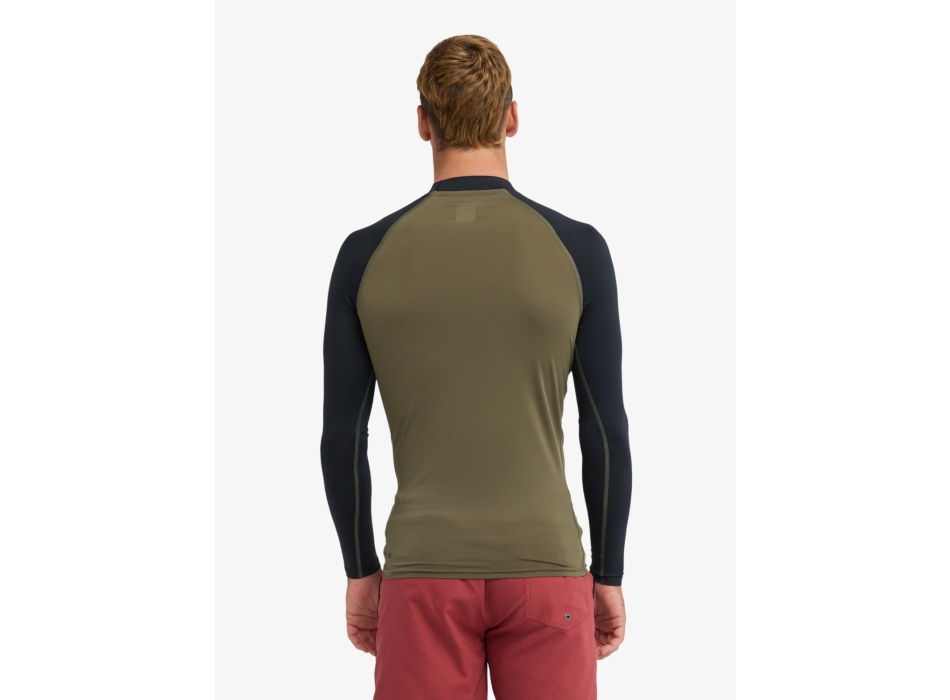 QUIKSILVER LYCRA SURF EVERYDAY MANICA LUNGA UPF50 GRAPE LEAF BLACK