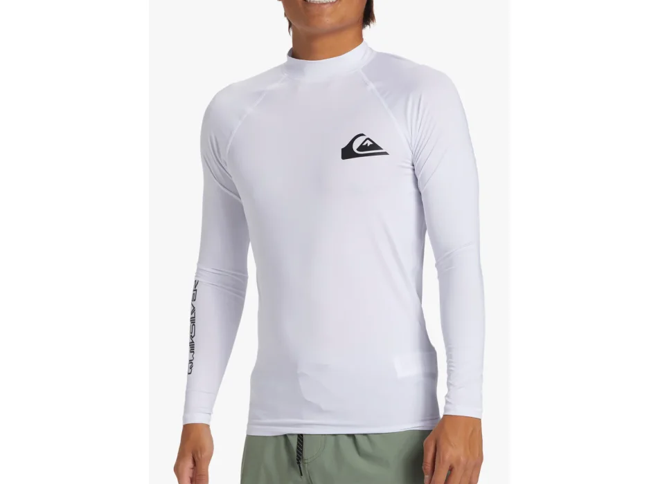 QUIKSILVER LYCRA SURF EVERYDAY MANICA LUNGA UPF50 WHITE