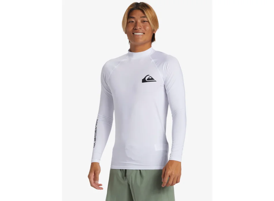 QUIKSILVER LYCRA SURF EVERYDAY MANICA LUNGA UPF50 WHITE