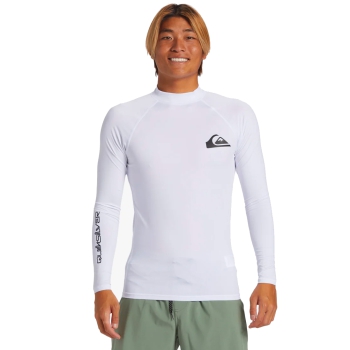 QUIKSILVER LYCRA SURF EVERYDAY MANICA LUNGA UPF50 WHITE