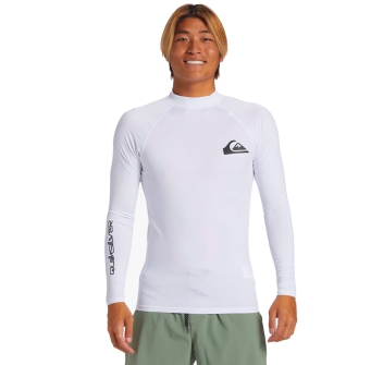 QUIKSILVER LYCRA SURF EVERYDAY MANICA LUNGA UPF50 WHITE