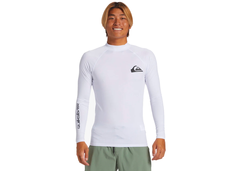 QUIKSILVER LYCRA SURF EVERYDAY MANICA LUNGA UPF50 WHITE