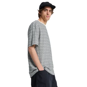 QUIKSILVER OKANO JACQUARD T-SHIRT BONE WHITE HORIZONS