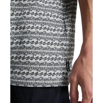 QUIKSILVER OKANO JACQUARD T-SHIRT BONE WHITE HORIZONS