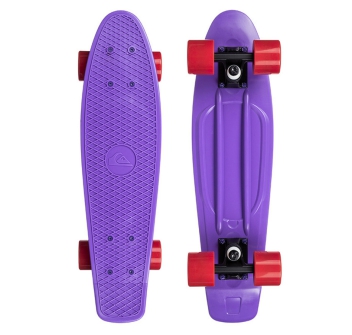 QUIKSILVER ORIGINAL MINI CRUISER SKATEBOARD 22.5" PURPLE HAZE