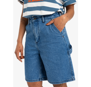 QUIKSILVER PANTALONCINO DENIM JEANS SHORTS CARPENTER ESTATE BLUE