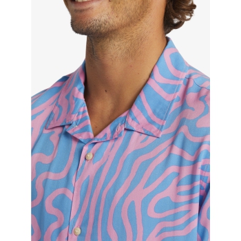 QUIKSILVER POOL PARTY CASUAL CAMICIA MANICHE CORTE