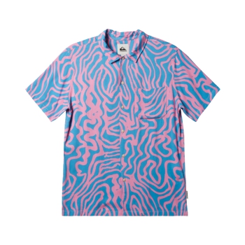 QUIKSILVER POOL PARTY CASUAL CAMICIA MANICHE CORTE