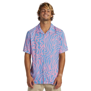 QUIKSILVER POOL PARTY CASUAL CAMICIA MANICHE CORTE