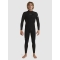 QUIKSILVER PROLOGUE 3/2 BACK ZIP BLACK