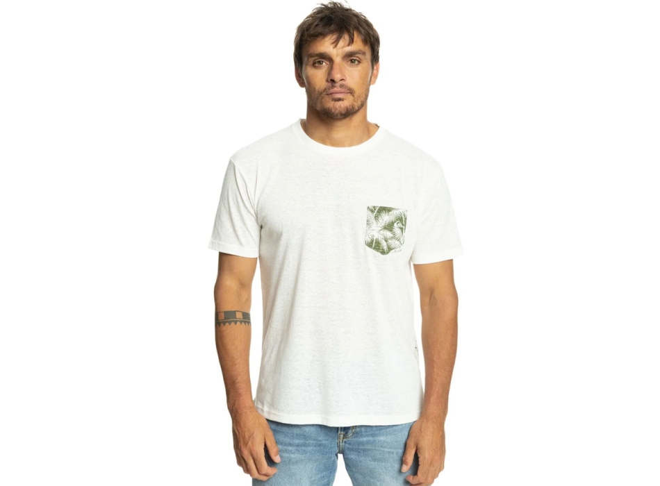 QUIKSILVER RETRO PLAN T-SHIRT CON TASCHINO