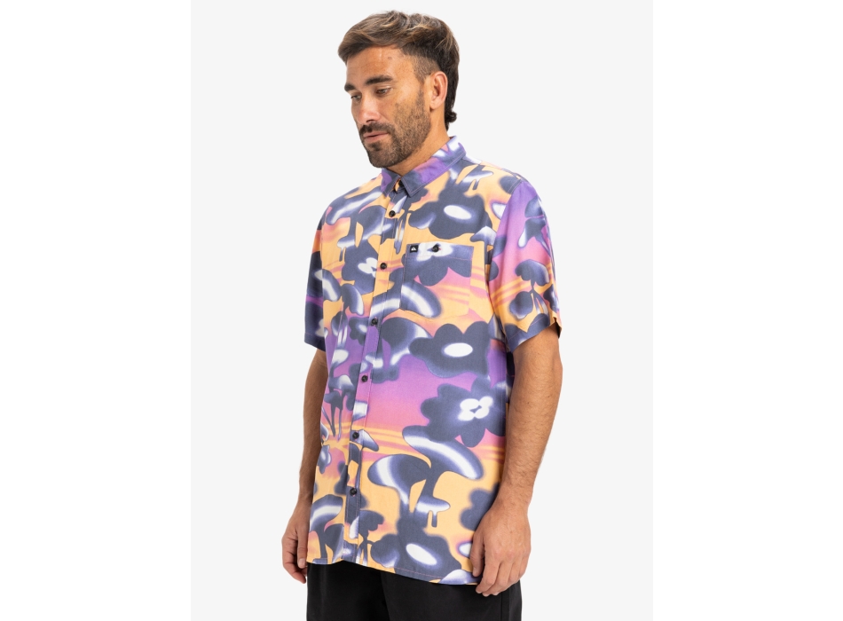 QUIKSILVER SAFE PARADISE CAMICIA MANICHE CORTE