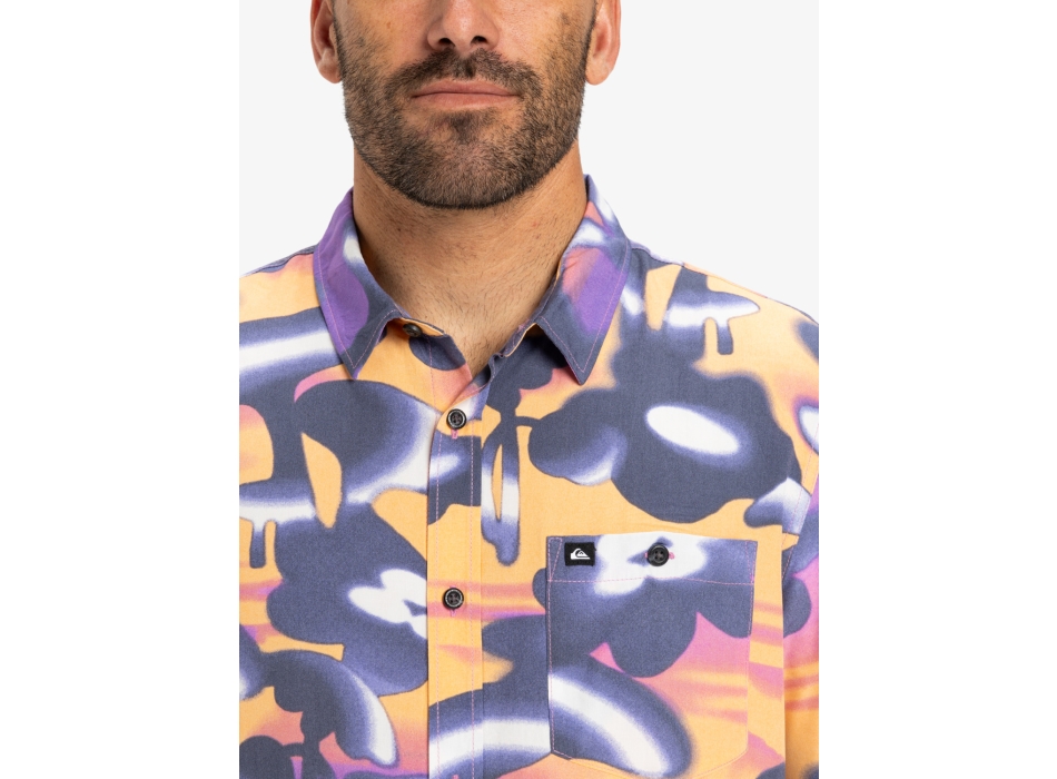 QUIKSILVER SAFE PARADISE CAMICIA MANICHE CORTE