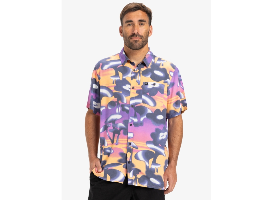 QUIKSILVER SAFE PARADISE CAMICIA MANICHE CORTE