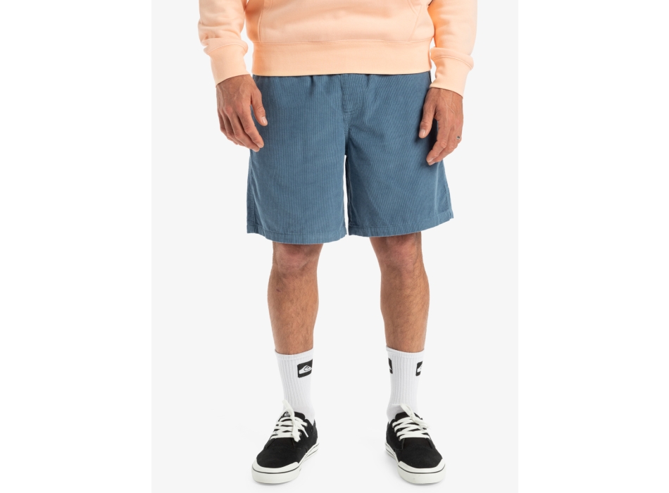 QUIKSILVER SHORTS TAXER CORD BERMUDA UOMO CORONET BLUE