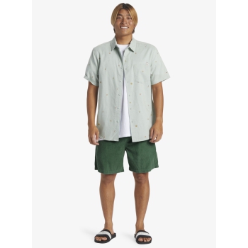 QUIKSILVER SHORTS TAXER CORD BERMUDA UOMO FROSTY SPRUCE