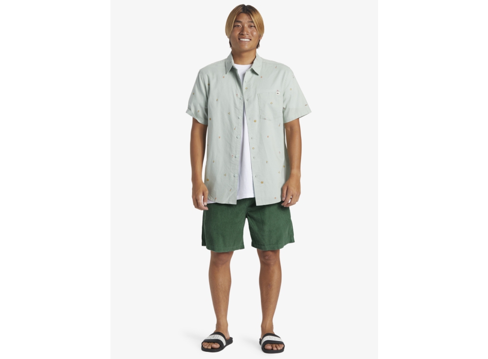 QUIKSILVER SHORTS TAXER CORD BERMUDA UOMO FROSTY SPRUCE