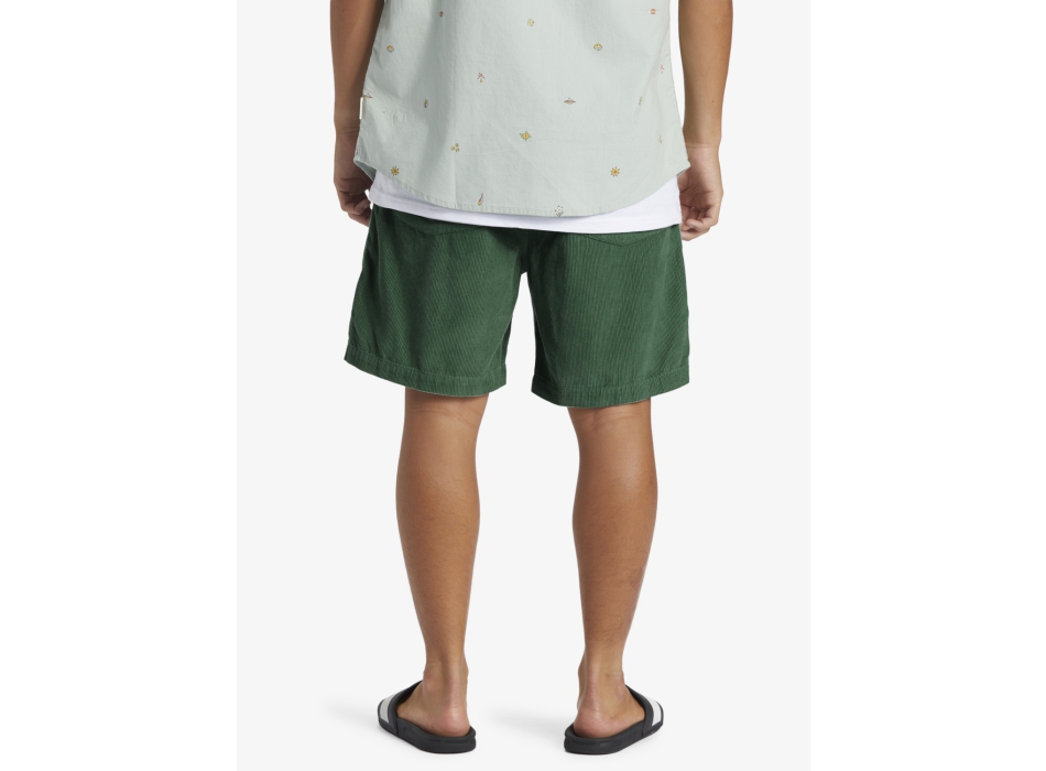 QUIKSILVER SHORTS TAXER CORD BERMUDA UOMO FROSTY SPRUCE