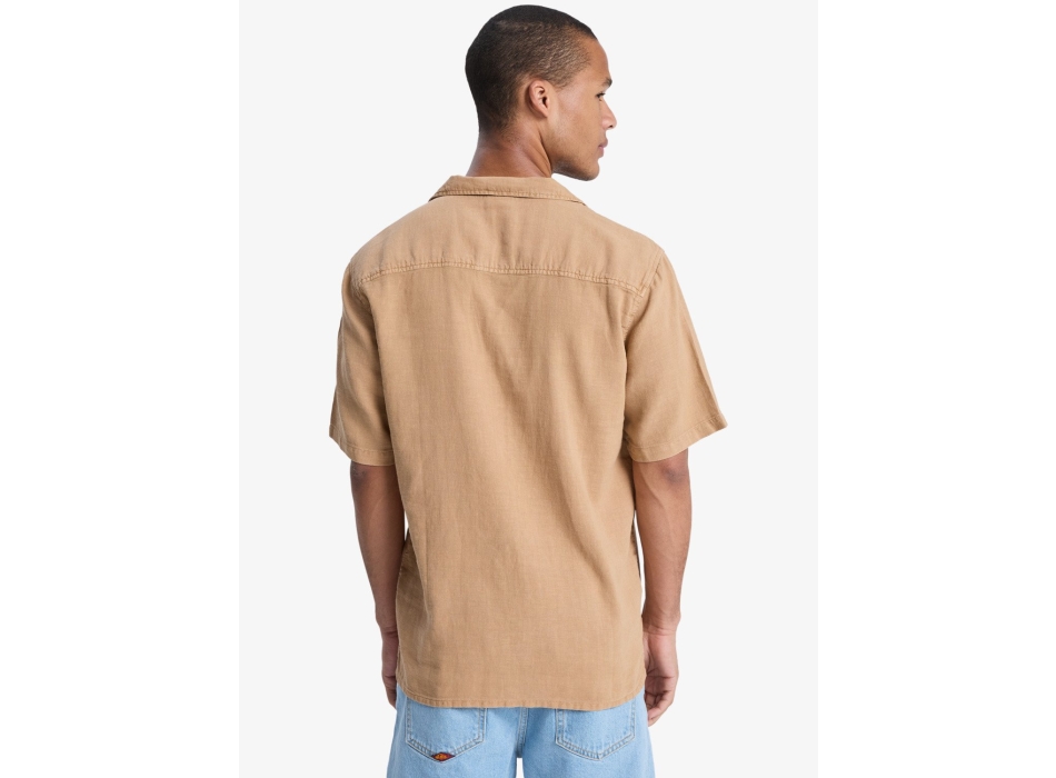 QUIKSILVER SUNRISE CAMICIA MANICHE CORTE TOBACCO BROWN