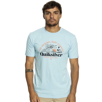 QUIKSILVER SUNSET WAVE T-SHIRT SKY