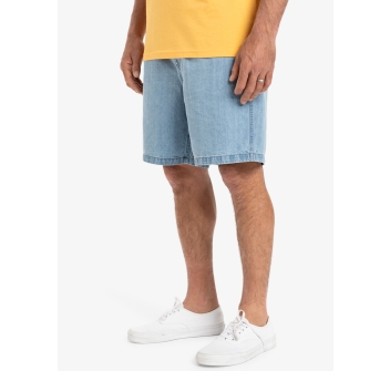 QUIKSILVER TAXER BERMUDA DENIM STONE WASH