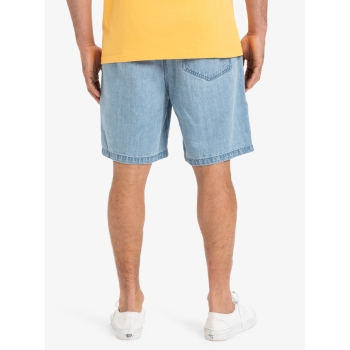 QUIKSILVER TAXER BERMUDA DENIM STONE WASH