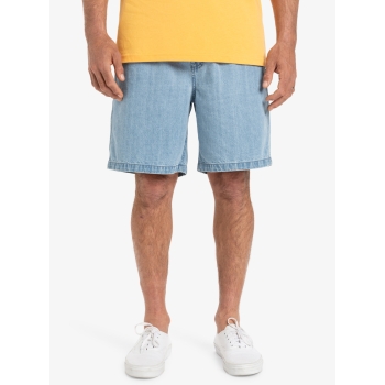 QUIKSILVER TAXER BERMUDA DENIM STONE WASH