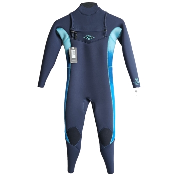 RIP CURL 4/3 JUNIOR MUTA INVERNALE DAWN PATROL CHEST ZIP STEAMER NAVY